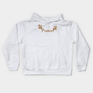 Prancer Reindeer Kids Hoodie